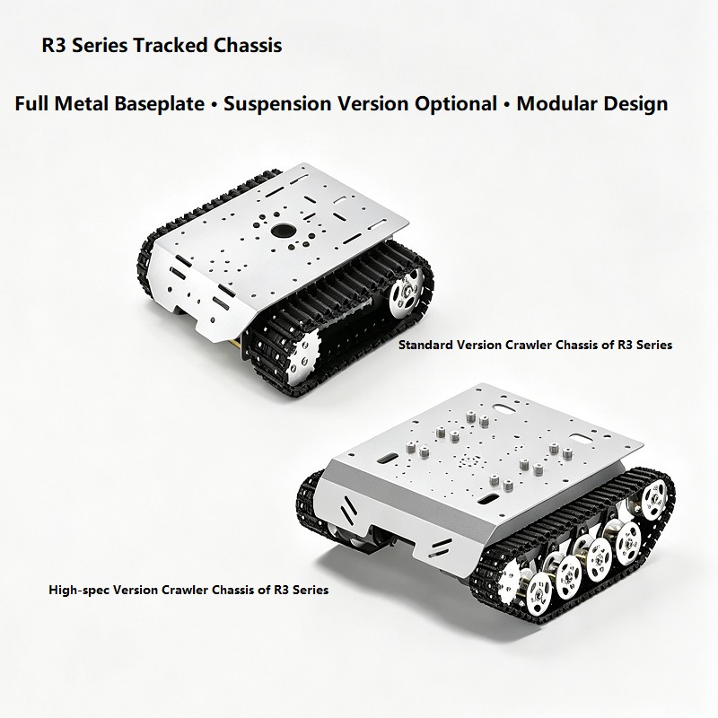 Lahat ng Metal Tank Tracked Robot Chassis