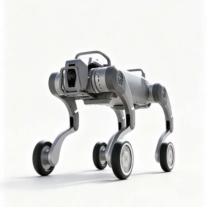 All Terrain Wheel-Legged Quadruped Robot Dog