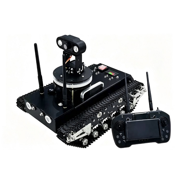 Remote Control Tracked Robot na May Real-Time na Video Transmission